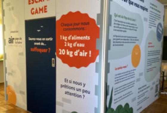 panneaux de l'escape game