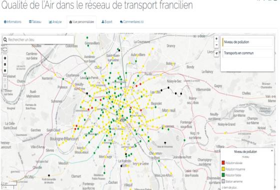 carte des stations rer et métro